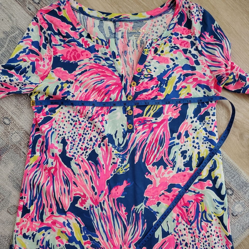 Lilly Pulitzer Banyan Dress Sunken Treasure SzM - Picture 6 of 7